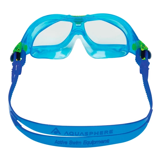 Aqua Sphere Okulary do Pływania dla Dzieci Seal Kid 2 Clear turquoise/blue z etui