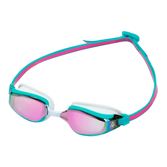 Aqua Sphere Okulary Pływackie Fastlane Pink Titanium Mirror + Etui
