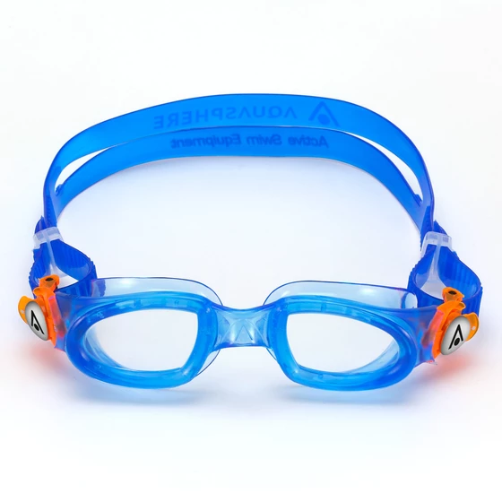 Aqua Sphere Okulary do Pływania dla Dzieci Moby Kid Clear blue/orange z etui