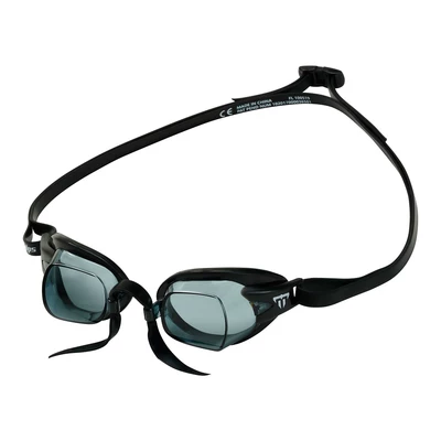 Phelps Okulary pływackie CHRONOS Dark black/black