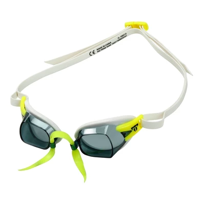 Phelps Okulary pływackie CHRONOS Dark white/lime