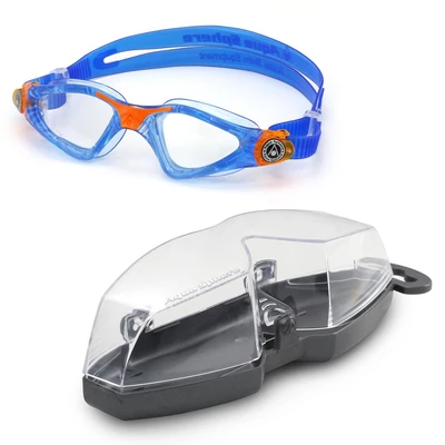 Aqua Sphere Okulary Pływackie dla dzieci Kayenne Junior JR Clear blue/orange