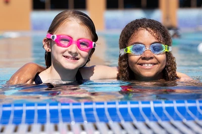 Aqua Sphere Okulary do pływania dla dzieci Moby Kid Blue pink/white z etui