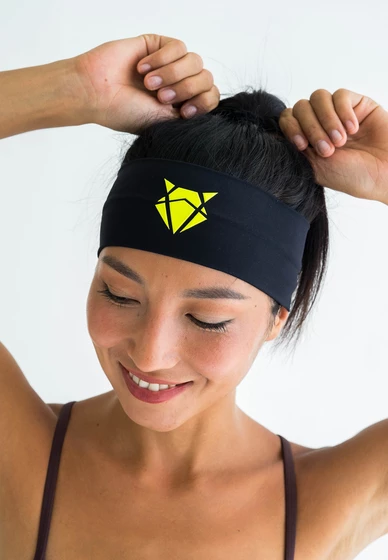 Incylence Opaska Headband V1 Narrow black canary